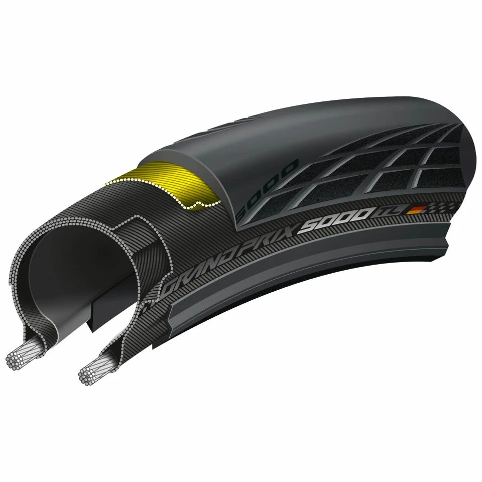 Pneus Continental Grand Prix 5000 28c (Tubeless Avec Liquide Anticrevaison) - Image 2